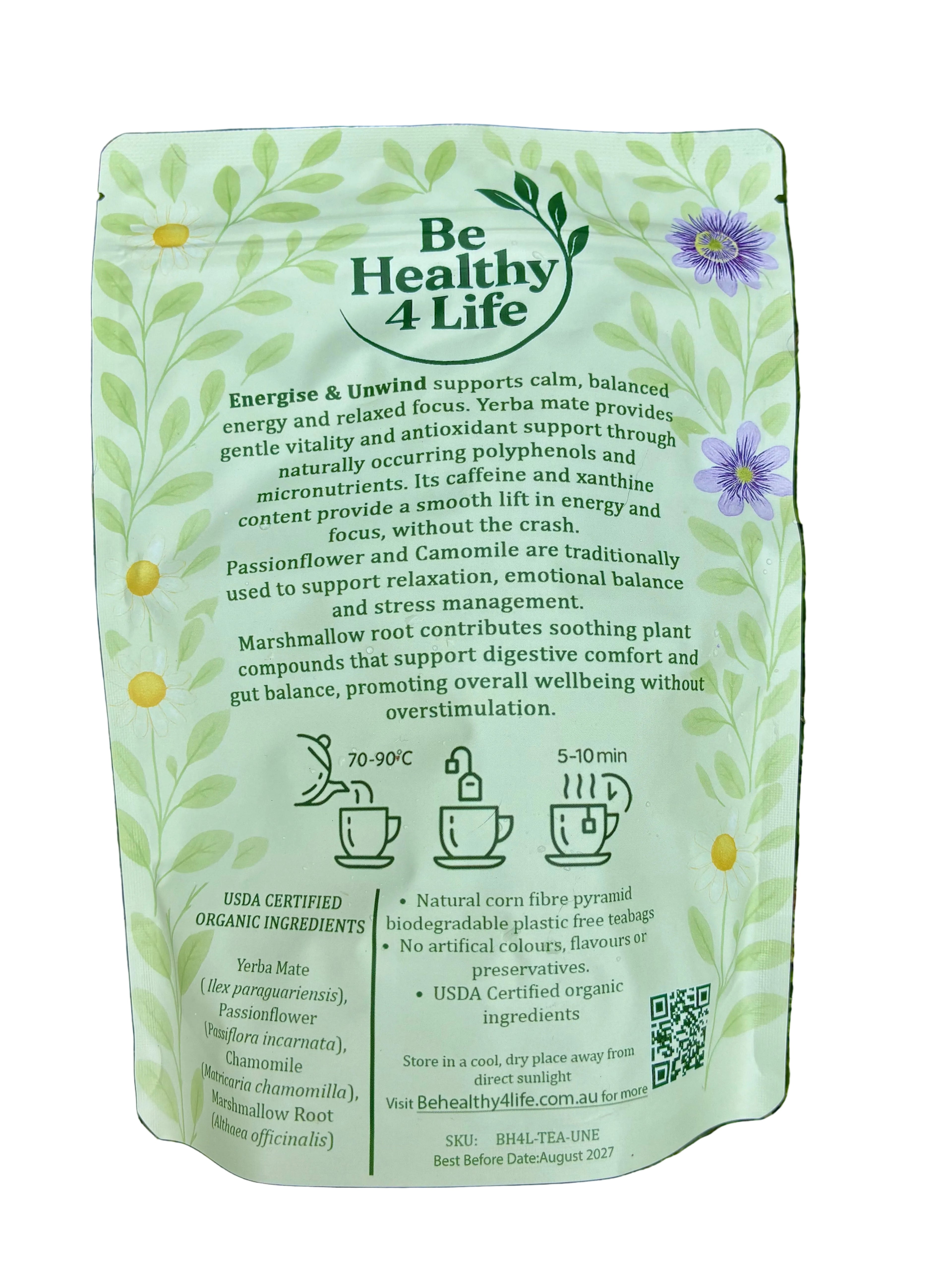 Energise & Unwind - Organic Yerba Mate Blend